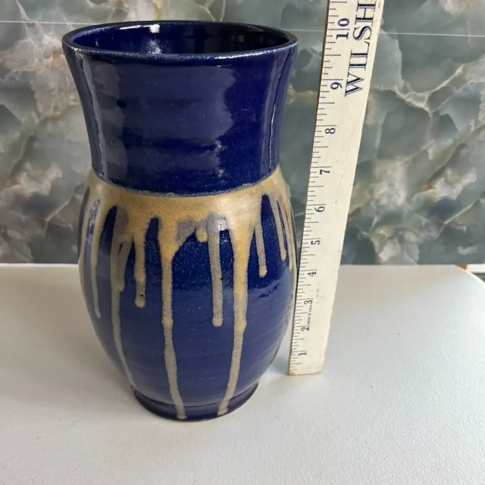 Studio Art Pottery Stoneware Vase 10